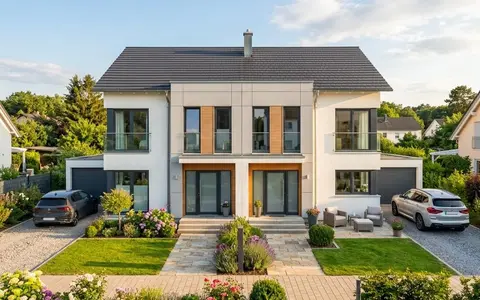 Fertighaus Doppelhaus bauen — Angebote anfordern